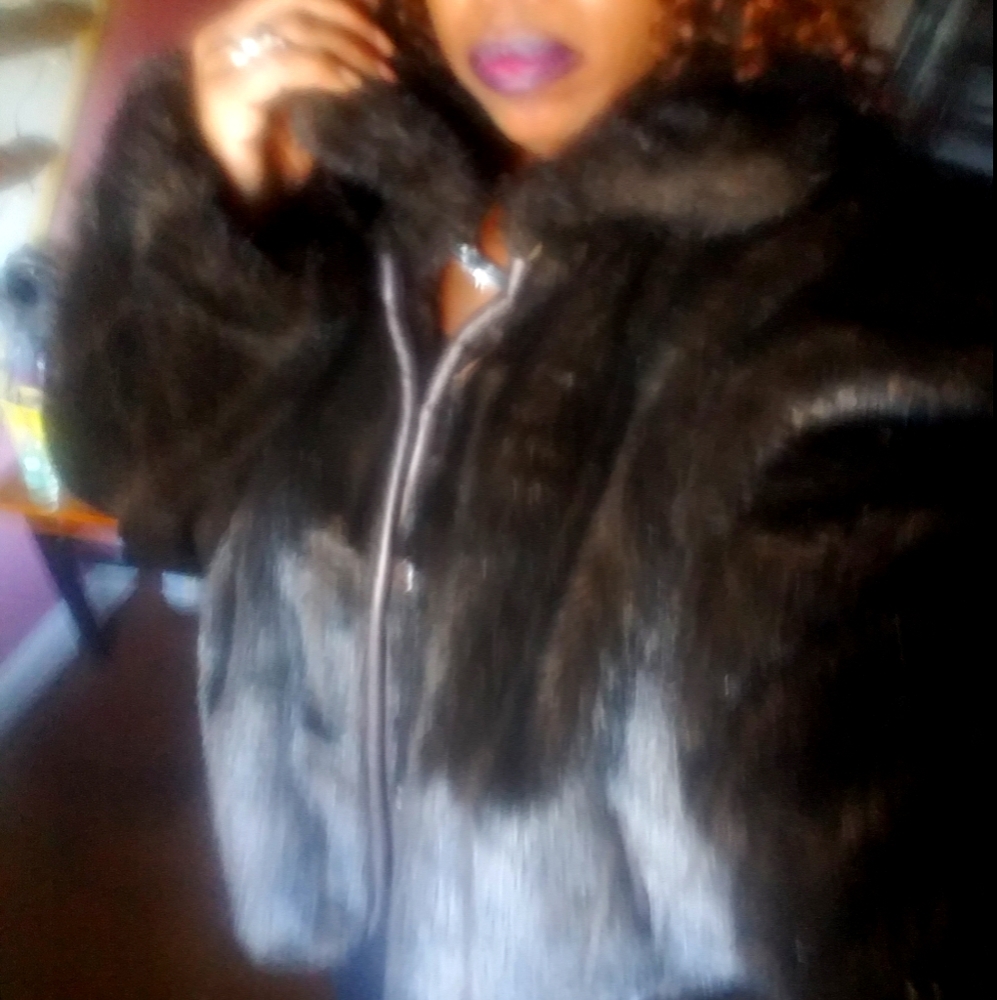 Faux Mink Winter Jacket